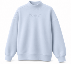 Thirty A Script Reverse Fleece Diana Mock Neck - 30A Gear - women fleece