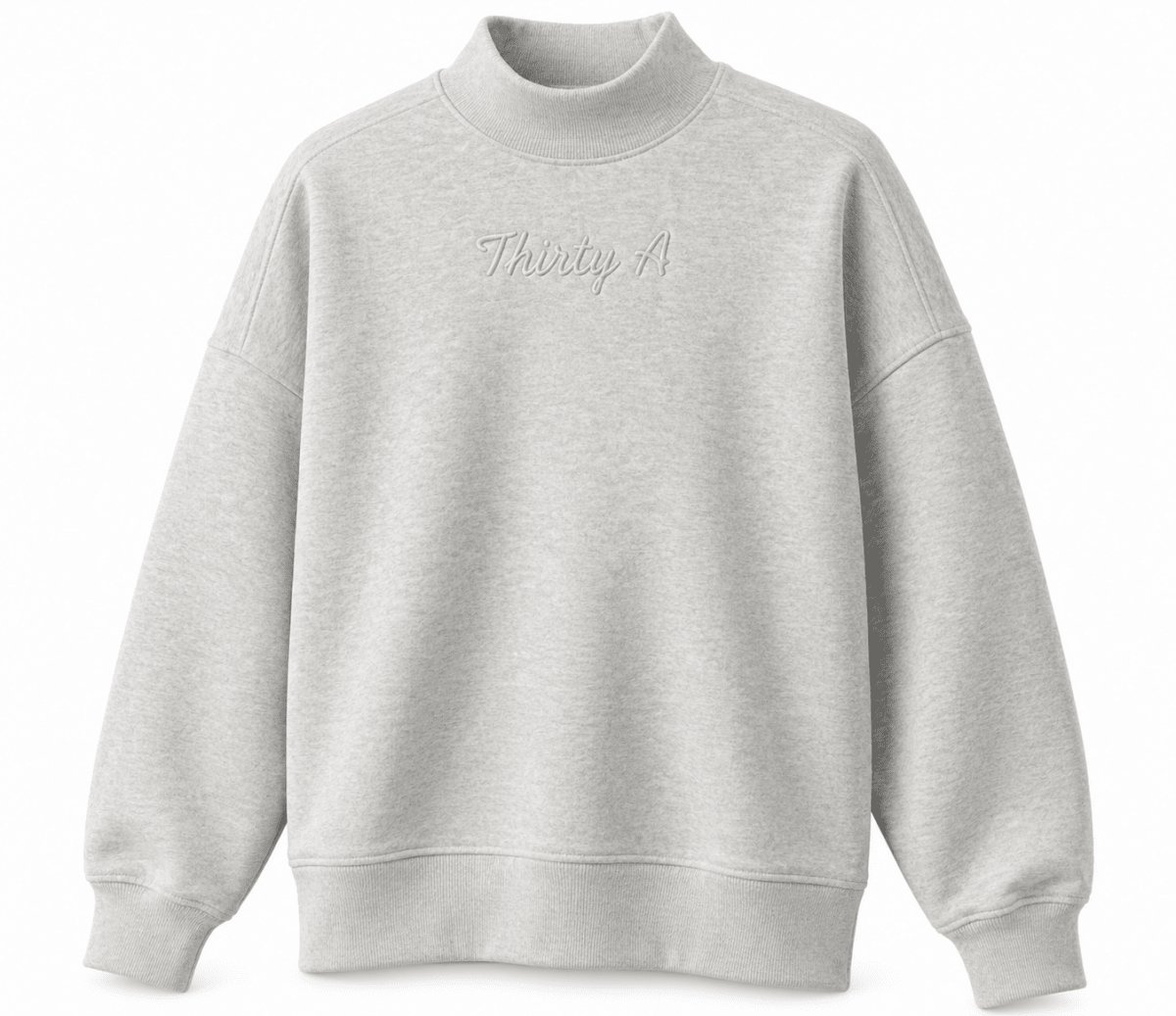Thirty A Script Reverse Fleece Diana Mock Neck - 30A Gear - women fleece