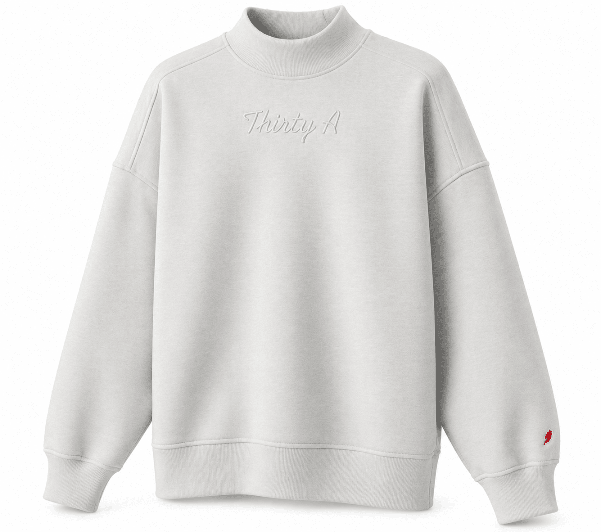 Thirty A Script Reverse Fleece Diana Mock Neck - 30A Gear - women fleece