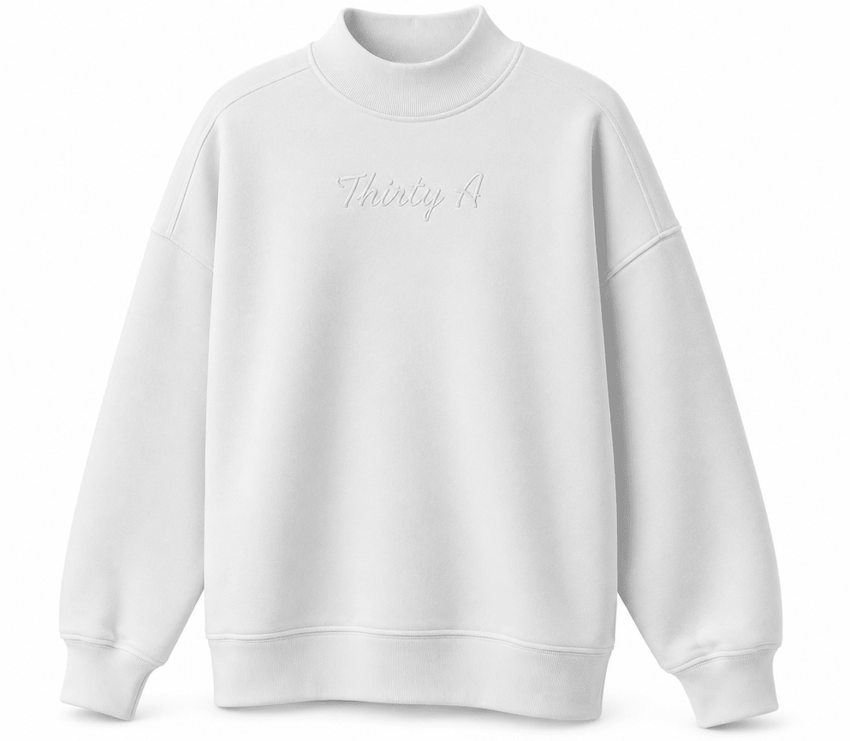 Thirty A Script Reverse Fleece Diana Mock Neck - 30A Gear - women fleece