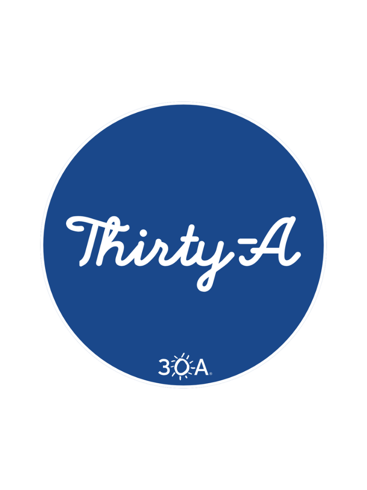 Thirty - A Script Sticker - 30A Gear - novelty sticker