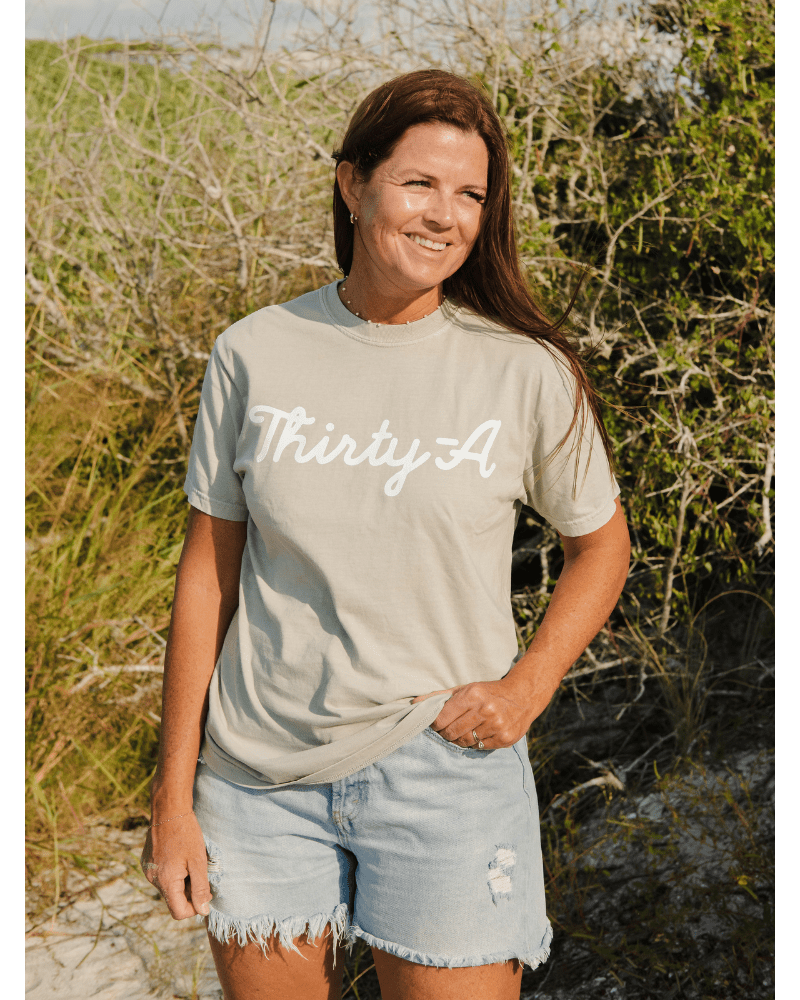 Thirty - A Script T-Shirt - 30A Gear - men tee