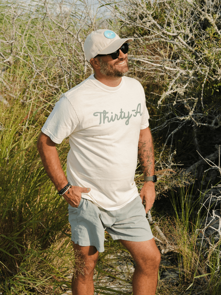 Thirty - A Script T-Shirt - 30A Gear - men tee