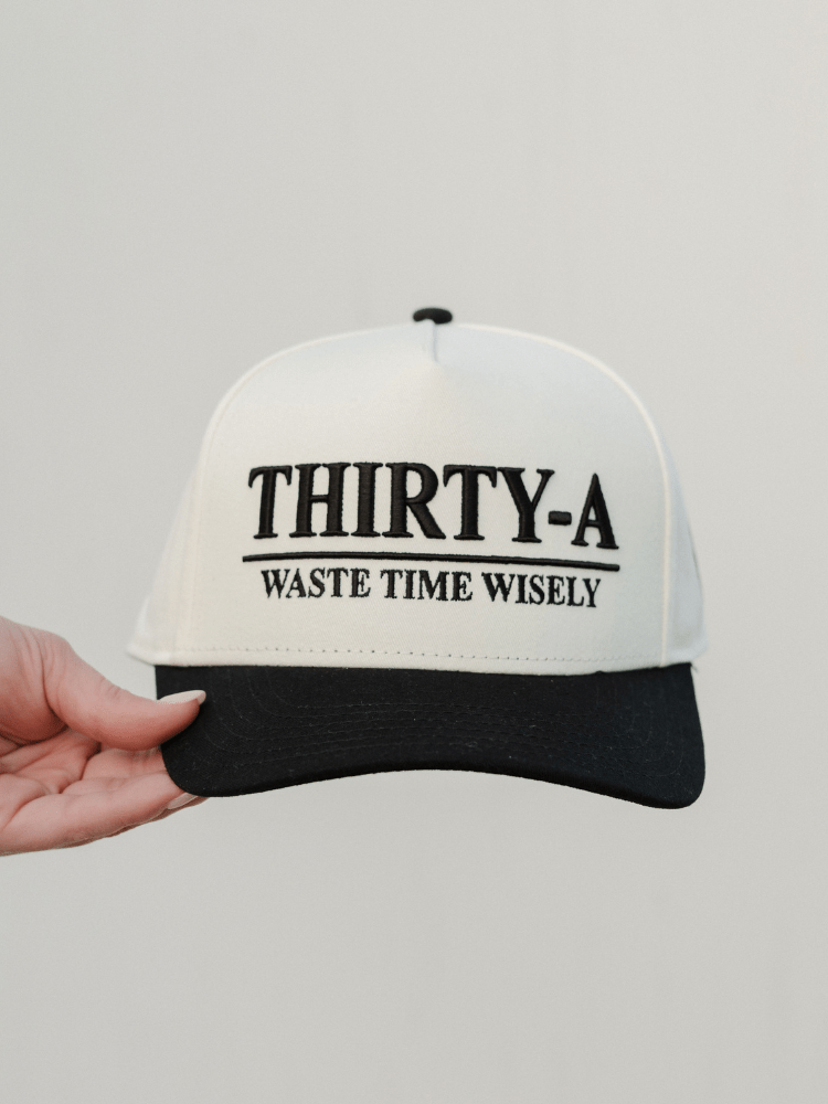 Thirty - a Waste Time Wisely Hat - 30A Gear - caps adjustable