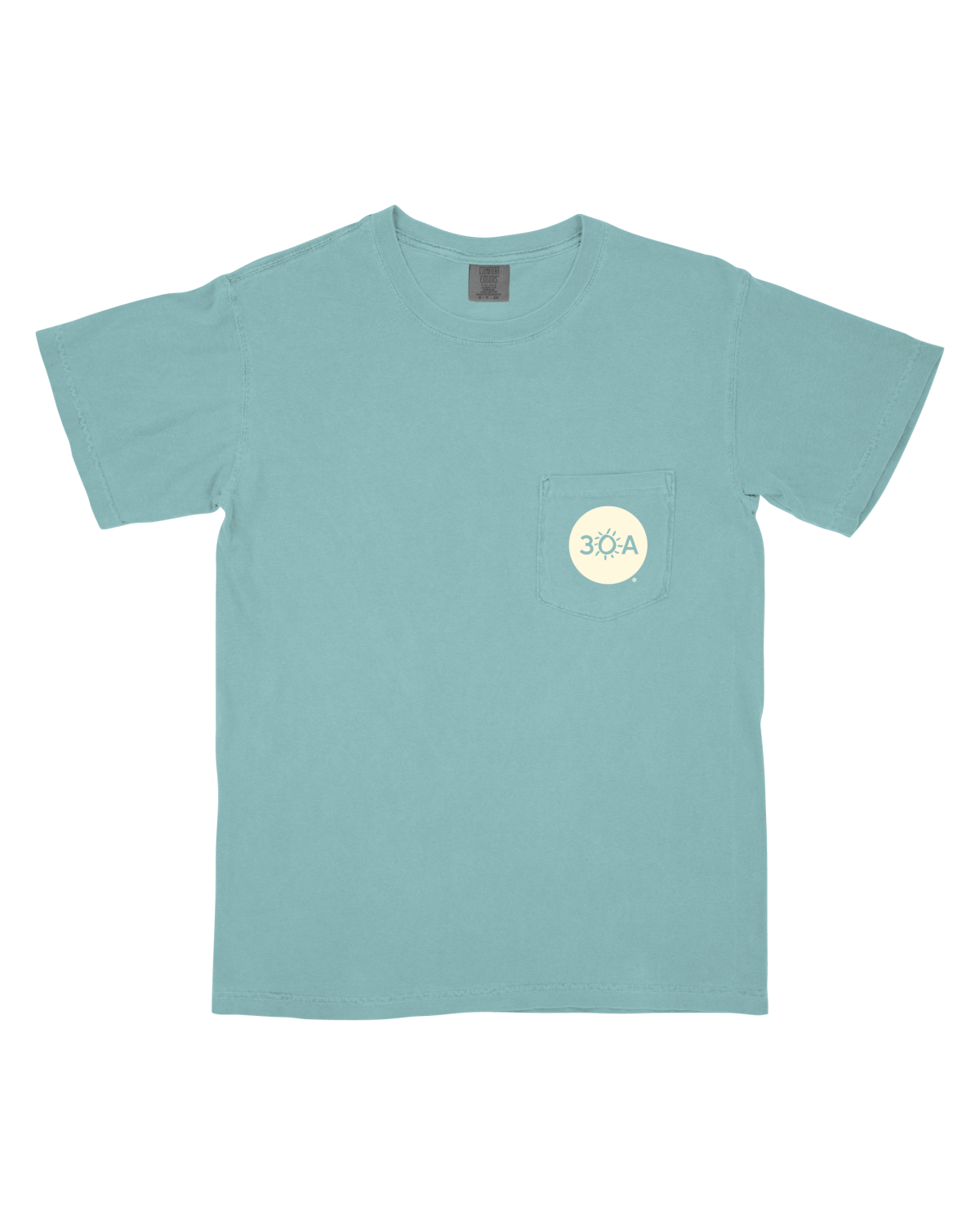 Waste Time Wisely on 30A Pocket T-Shirt - 30A Gear - men tee