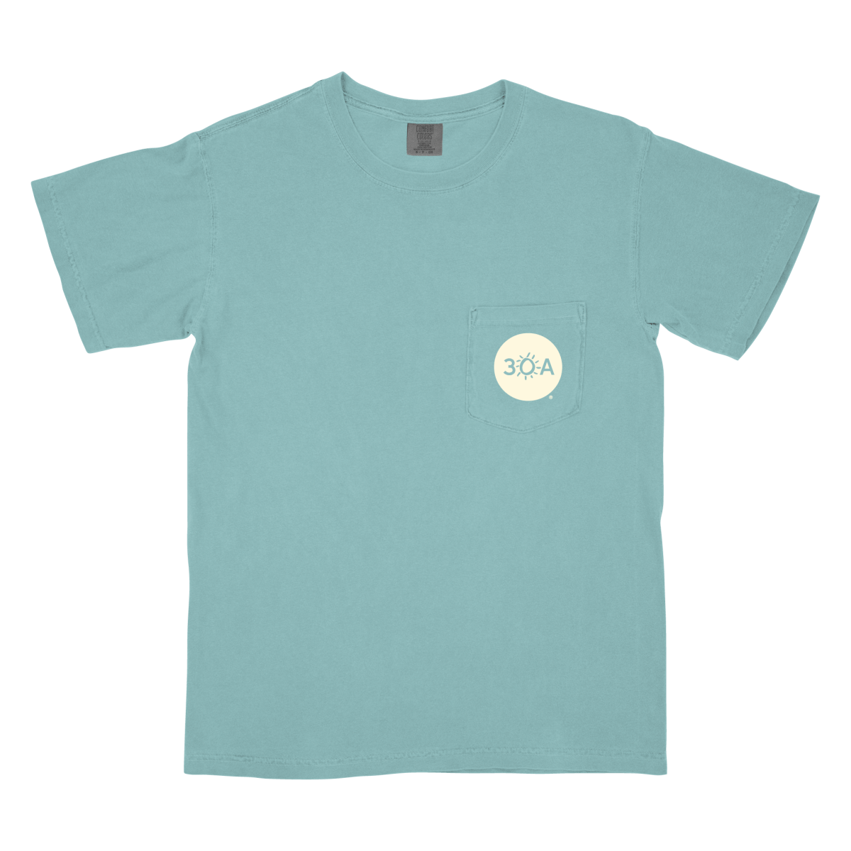 Waste Time Wisely on 30A Pocket T-Shirt - 30A Gear - men tee