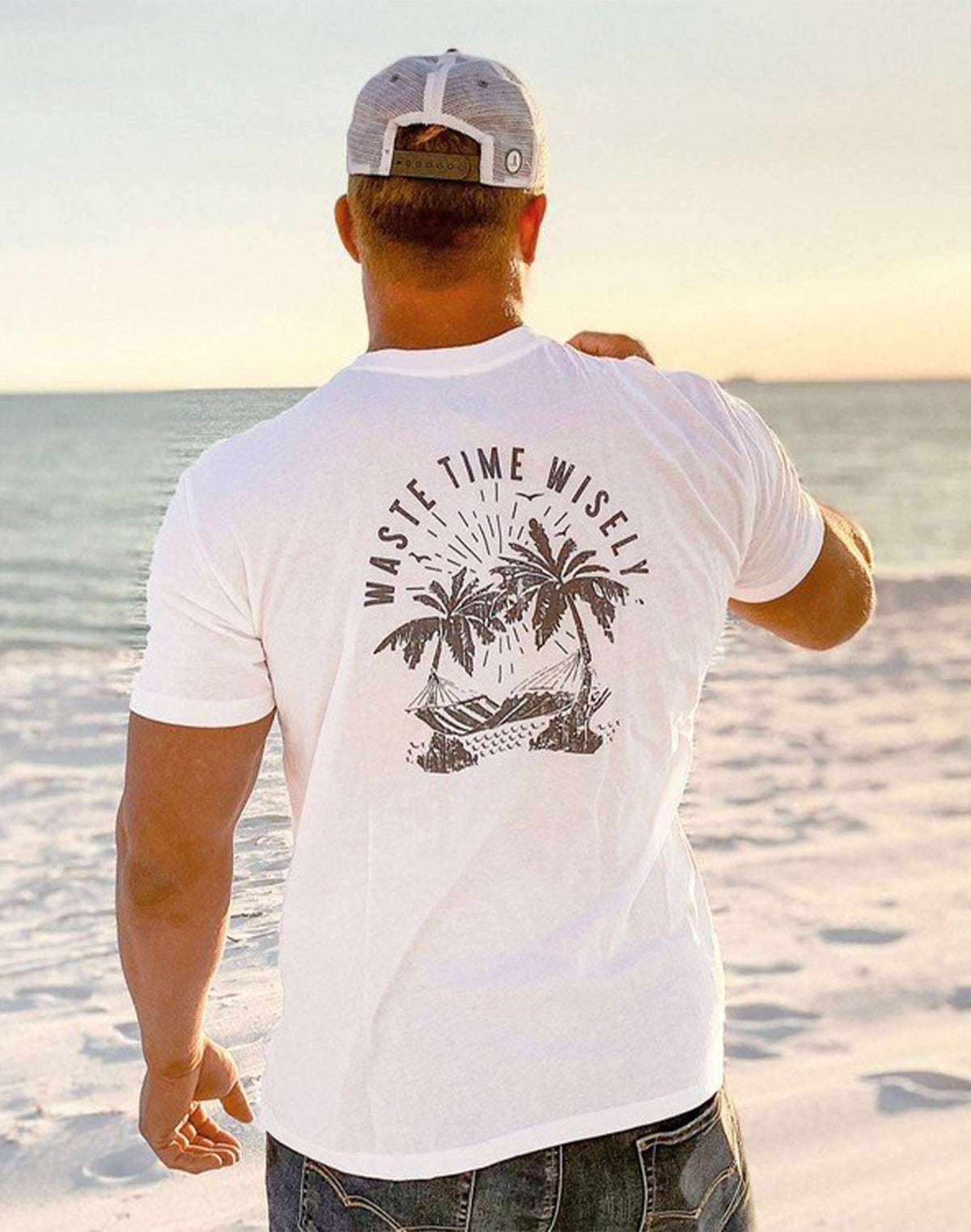 Waste Time Wisely T - Shirt - 30A Gear - men tee